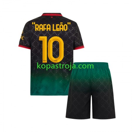 Billiga Fotbollströjor AC Milan RAFA LEAO 10 Barn Fjärde tröja 2024/25 Kortärmad
